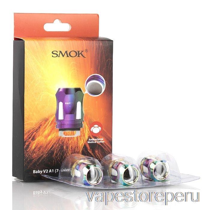 Vape Sin Nicotina Peru Smok Tfv8 Baby V2 Bobinas De Repuesto 0.17ohm Baby V2 A1 Bobinas Simples (arco Iris)